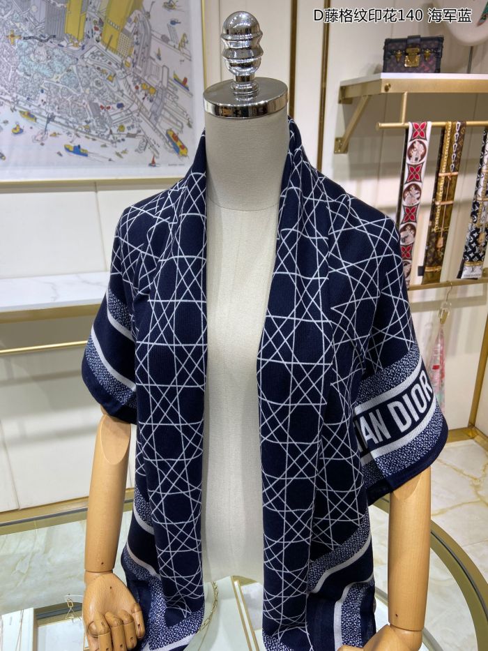 Streetwear Scarf Dior 326588 SIZE:140*140cm