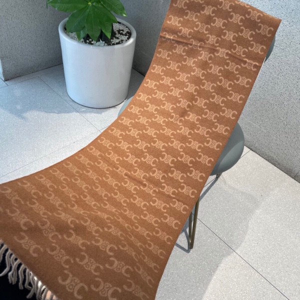 Streetwear Scarf CELINE 326483 size：38*180cm