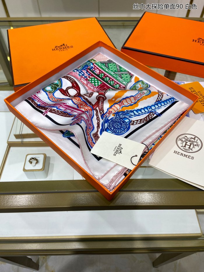 Streetwear Scarf Hermes 326553 SIZE:90cm*90cm