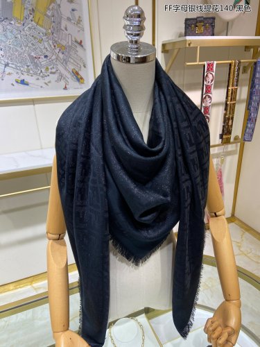 Streetwear Scarf FENDI 326574 SIZE:140*140cm