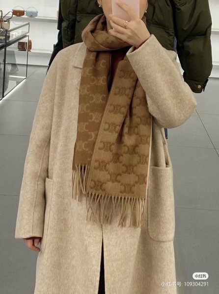 Streetwear Scarf CELINE 326520 size:36x190cm