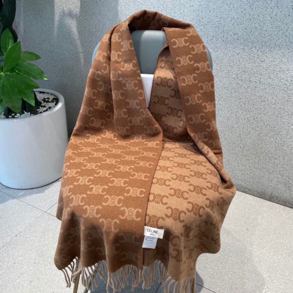 Streetwear Scarf CELINE 326483 size：38*180cm