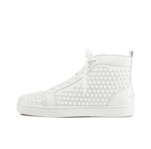 Christian Louboutin Spikes High White