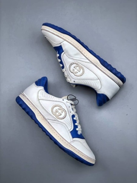 Gucci MAC80 Sneaker Off white and blue leather