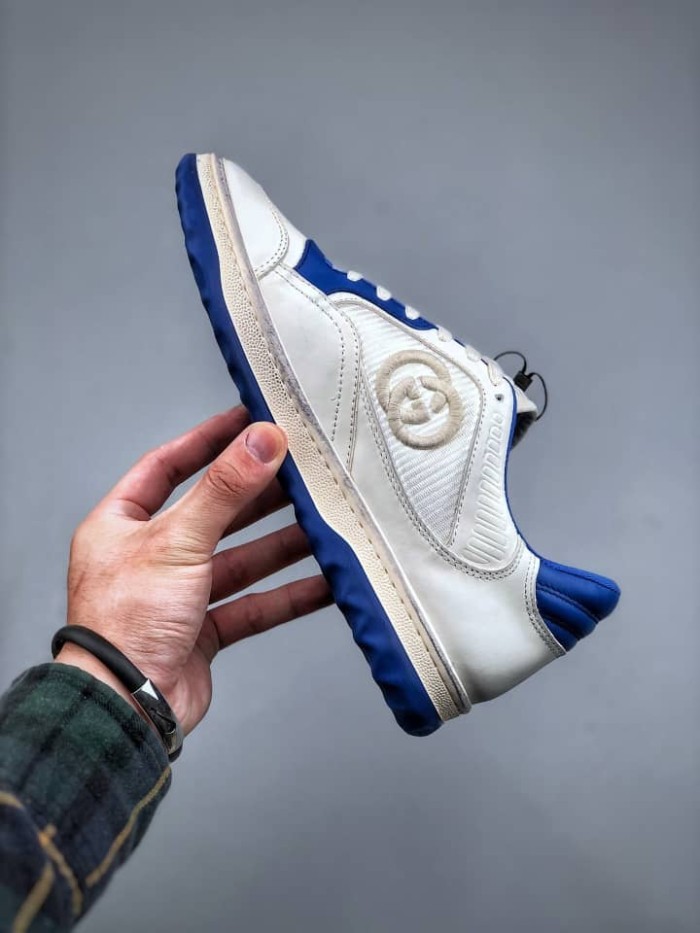 Gucci MAC80 Sneaker Off white and blue leather