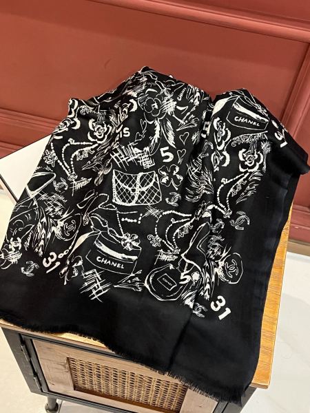 Streetwear Scarf CHANEL 326410 size：110*200cm