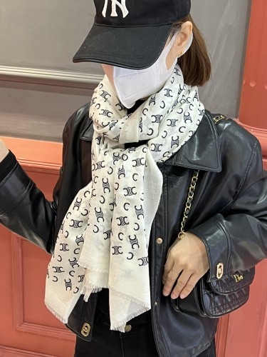 Streetwear Scarf CELINE 326407 size：200*110