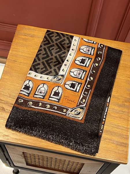 Streetwear Scarf FENDI 326421 size:100*200cm