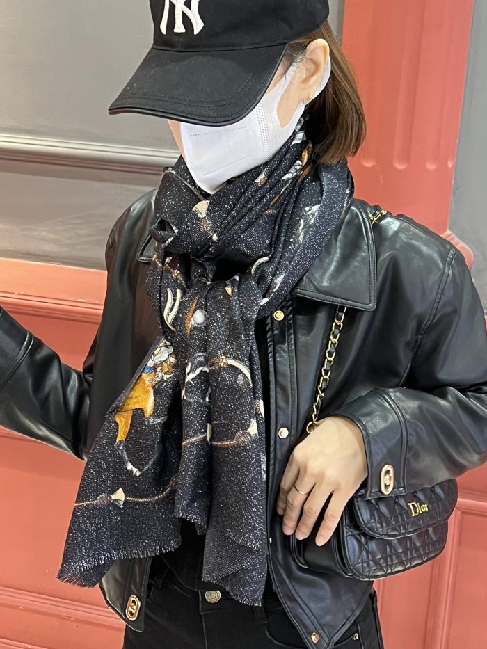 Streetwear Scarf Hermes  326400 SIZE:110x200cm 