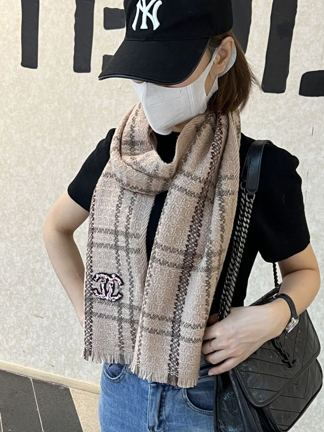 Streetwear Scarf CHANEL 326324 size：40x190cm