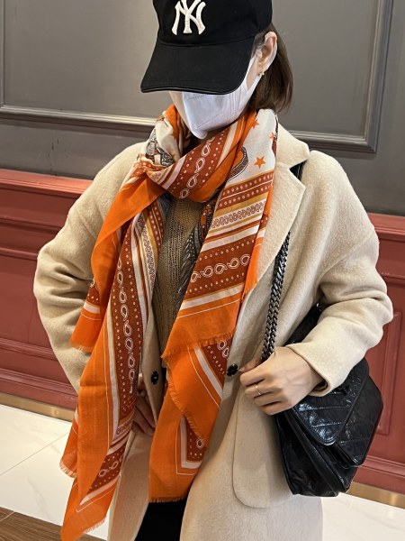 Streetwear Scarf Hermes  326311 SIZE:200*100cm