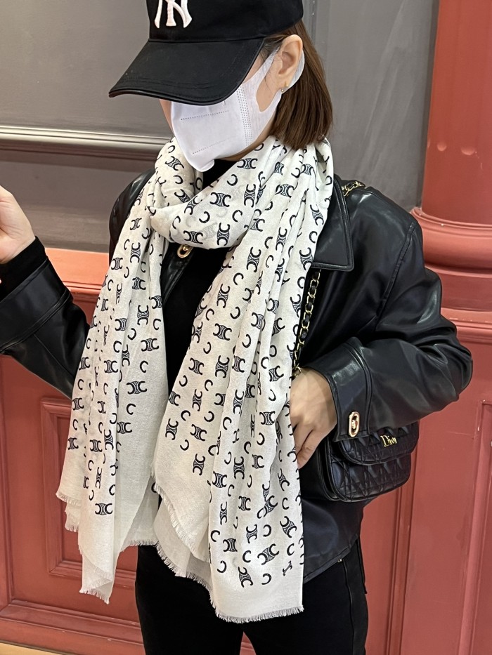 Streetwear Scarf CELINE 326407 size：200*110