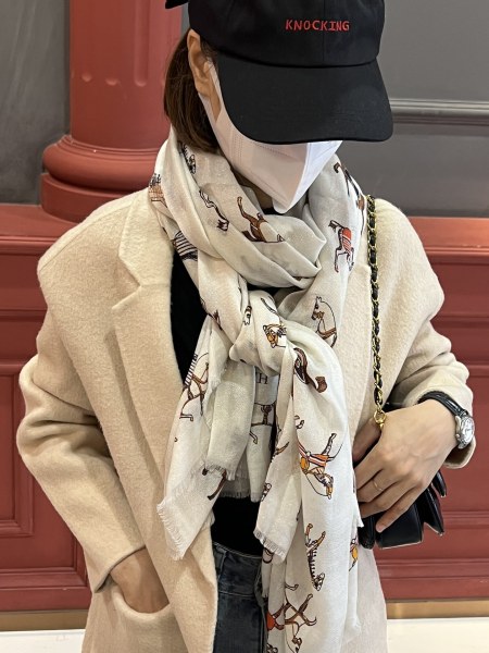 Streetwear Scarf Hermes  326412 SIZE:110x200cm
