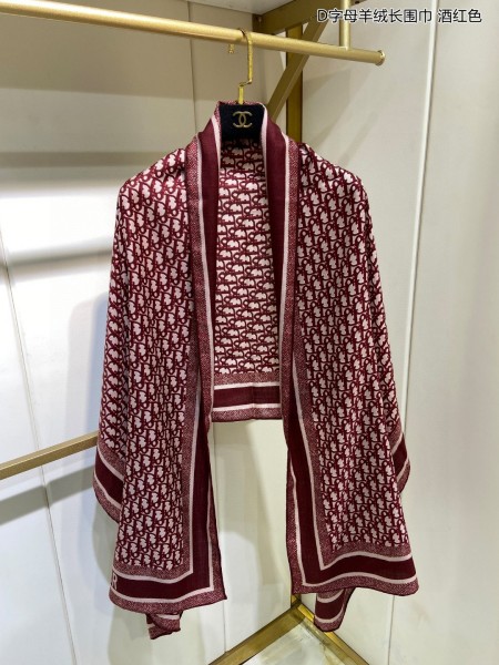 Streetwear Scarf Dior 326041 SIZE:65*185cm