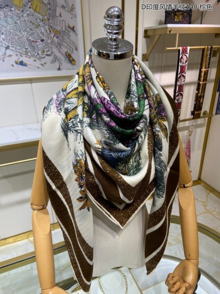 Streetwear Scarf Dior 326028 SIZE:140*140cm