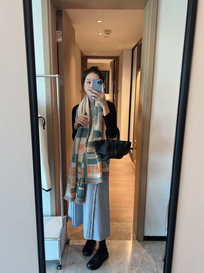 Streetwear Belt Hermes 326264 size:180*70CM