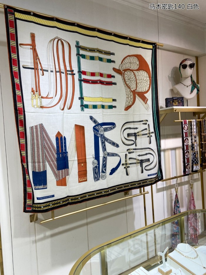 Streetwear Scarf Hermes  326033  SIZE:140cm*140cm