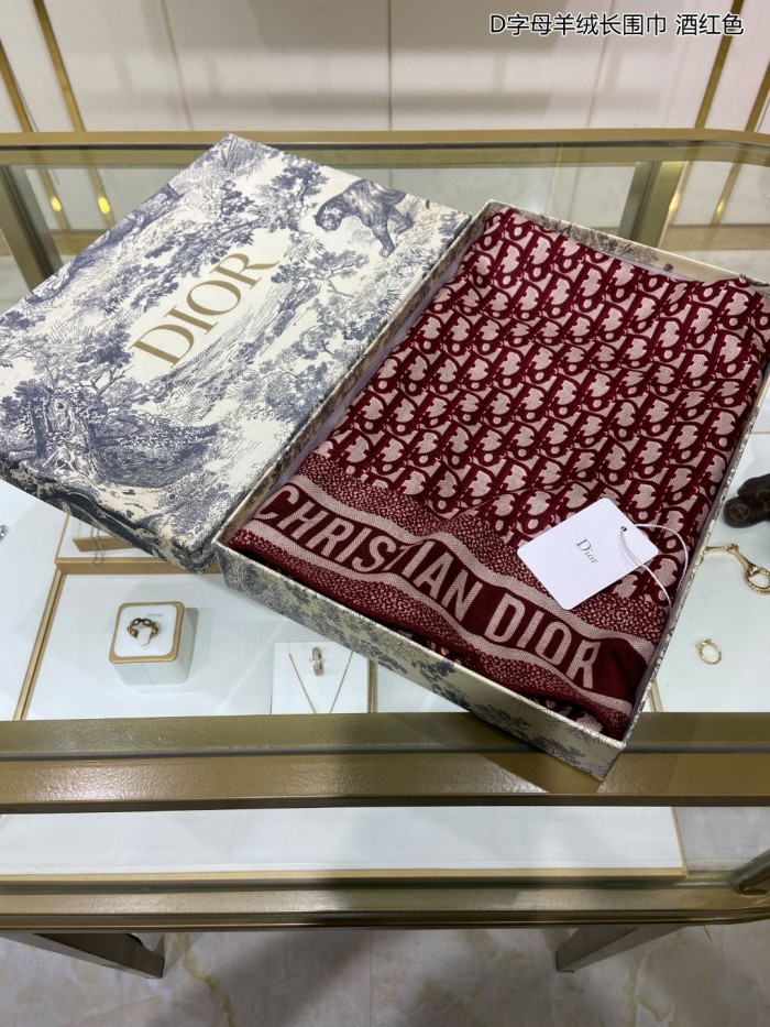 Streetwear Scarf Dior 326041 SIZE:65*185cm