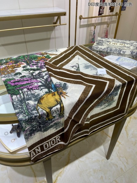 Streetwear Scarf Dior 326028 SIZE:140*140cm