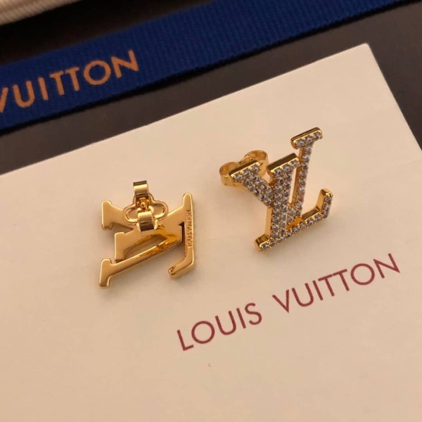 Louis Vuitton LV Iconic Earrings Gold/Rhinestone M00609