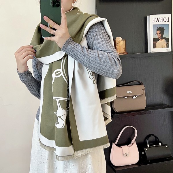 Streetwear Scarf Hermes   325850 size:180*65cm