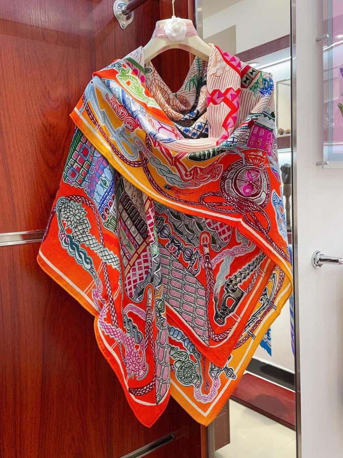 Streetwear Scarf Hermes   325718 size140cm*140cm