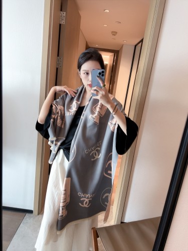 Streetwear Scarf CHANEL 325837 size：180*70cm
