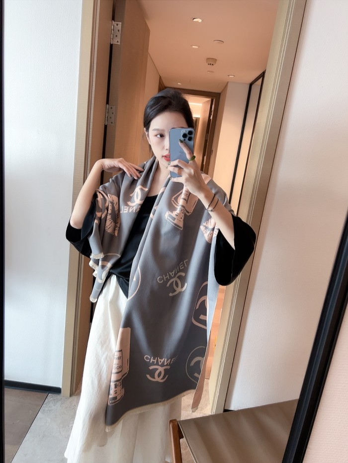 Streetwear Scarf CHANEL 325836 size：180*70cm