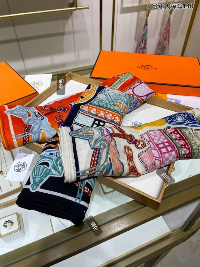Streetwear Scarf Hermes   325696 size140cm*140cm