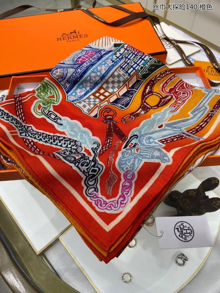 Streetwear Scarf Hermes   325695 size140cm*140cm