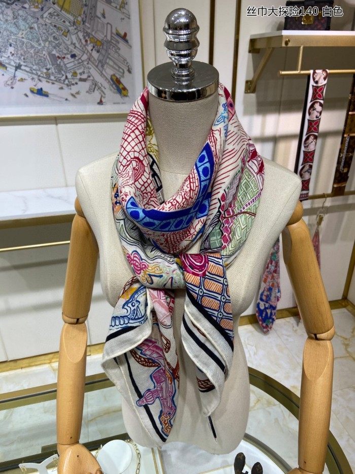 Streetwear Scarf Hermes   325696 size140cm*140cm