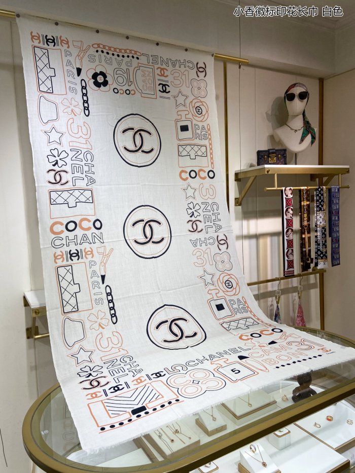 Streetwear Scarf CHANEL 325674 size：200*110cm