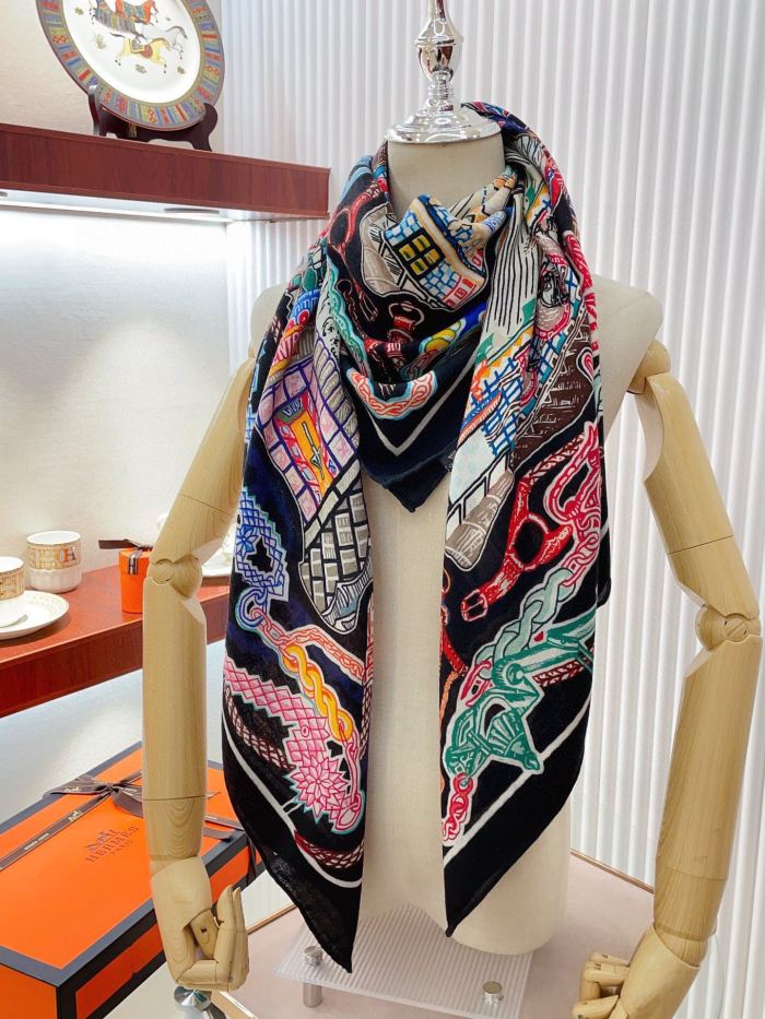 Streetwear Scarf Hermes   325720 size140cm*140cm
