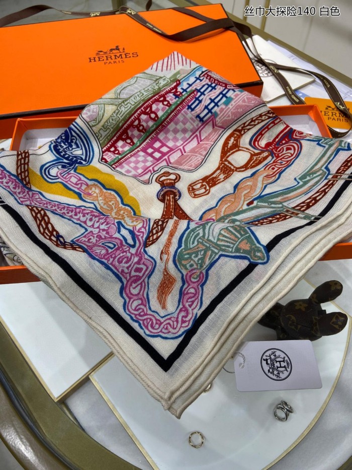 Streetwear Scarf Hermes   325696 size140cm*140cm