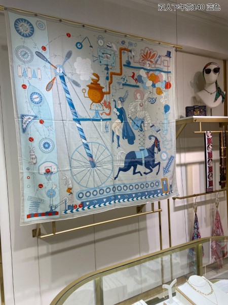 Streetwear Scarf Hermes   325677 size140cm*140cm