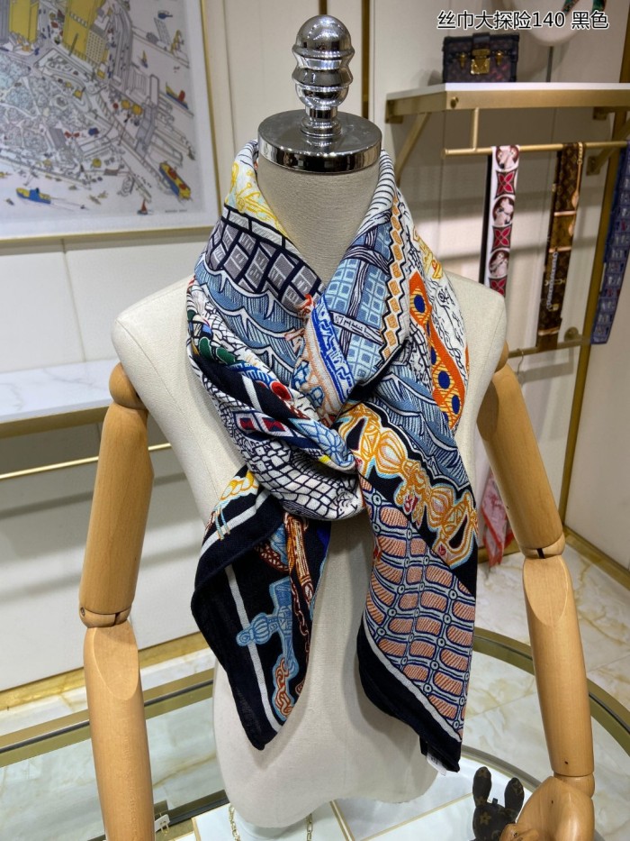 Streetwear Scarf Hermes   325694 size140cm*140cm