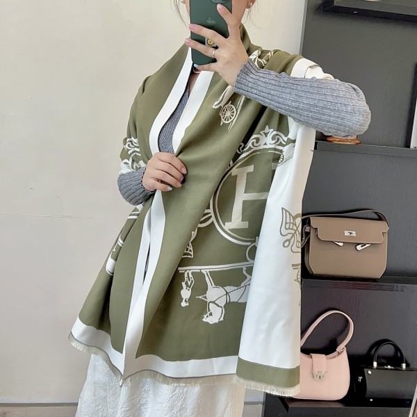 Streetwear Scarf Hermes   325850 size:180*65cm