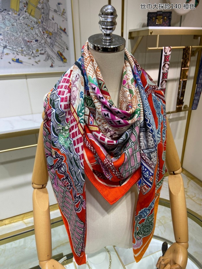 Streetwear Scarf Hermes   325695 size140cm*140cm