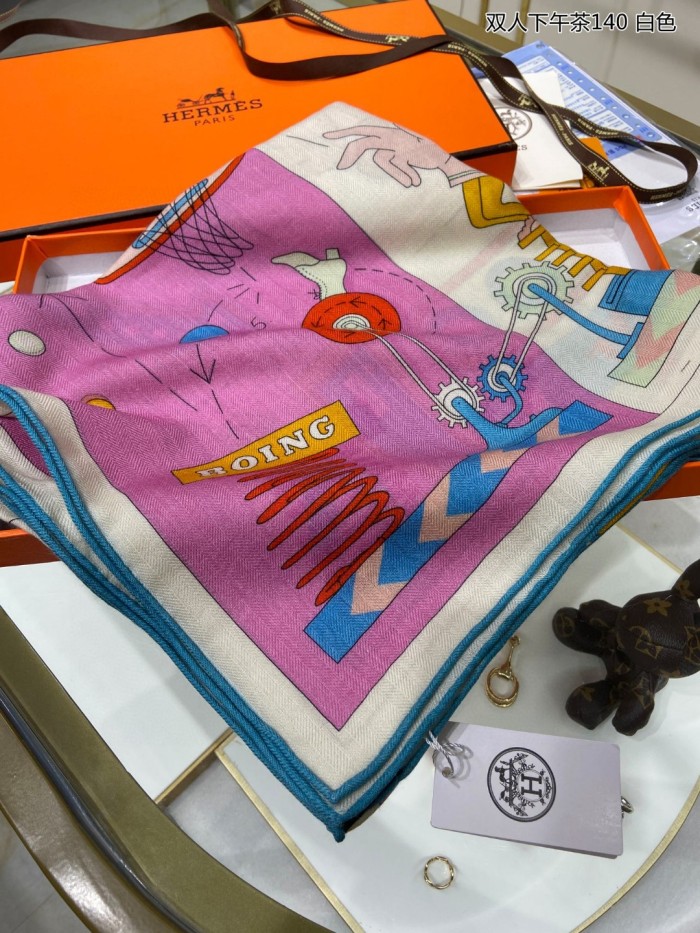 Streetwear Scarf Hermes   325679 size140cm*140cm