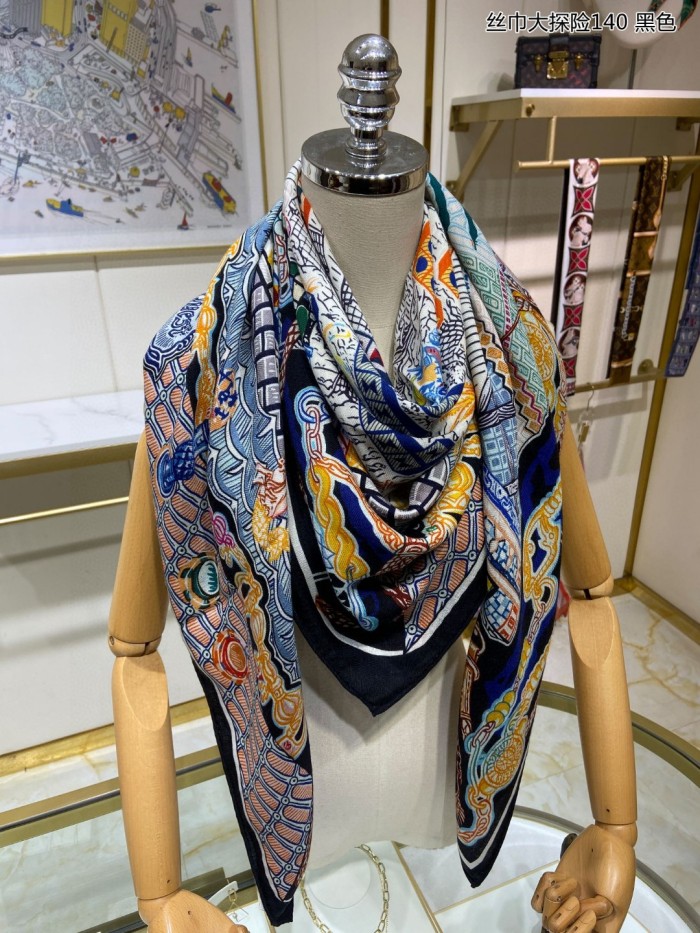 Streetwear Scarf Hermes   325694 size140cm*140cm