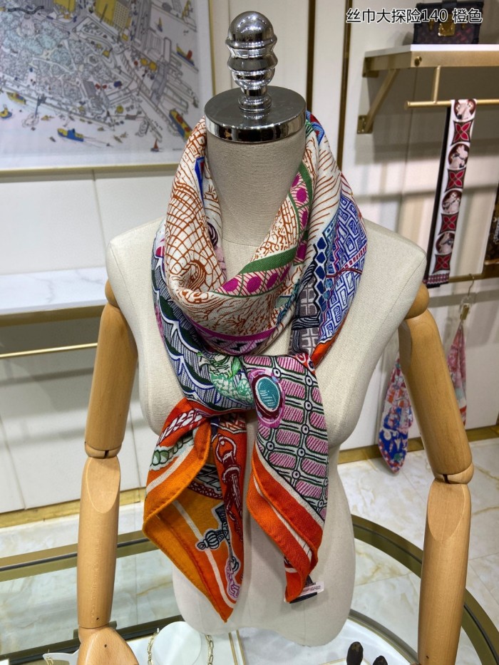 Streetwear Scarf Hermes   325695 size140cm*140cm