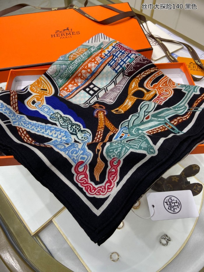 Streetwear Scarf Hermes   325694 size140cm*140cm