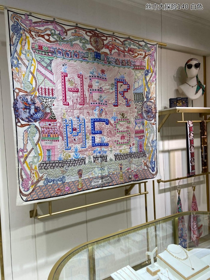 Streetwear Scarf Hermes   325696 size140cm*140cm