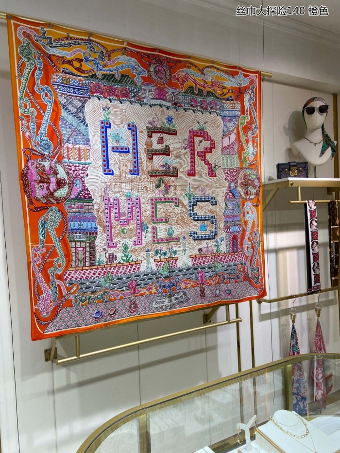 Streetwear Scarf Hermes   325695 size140cm*140cm