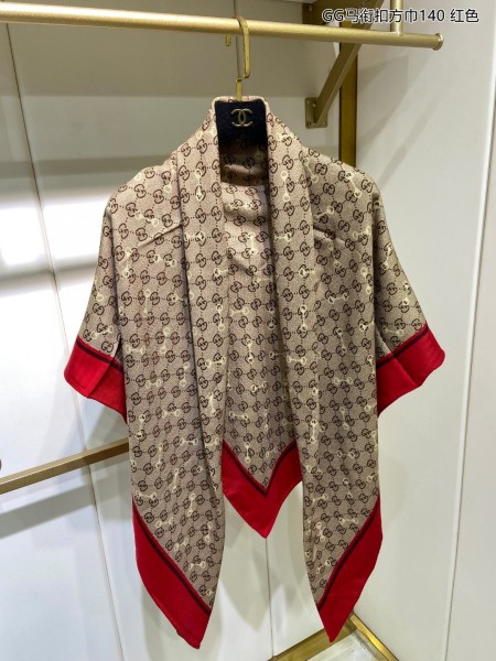 Streetwear Scarf GUCCI 325685 SIZE:140*140cm