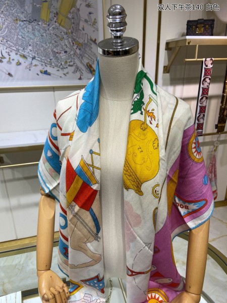 Streetwear Scarf Hermes   325679 size140cm*140cm