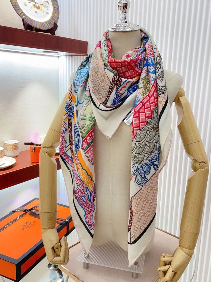 Streetwear Scarf Hermes   325719 size140cm*140cm
