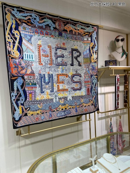 Streetwear Scarf Hermes   325694 size140cm*140cm