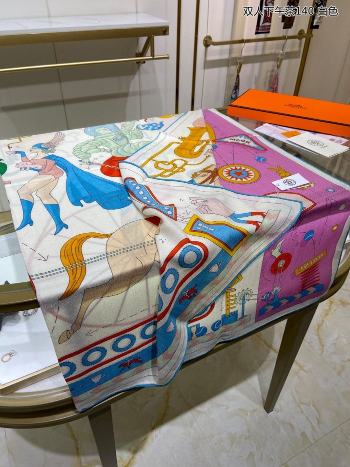 Streetwear Scarf Hermes   325679 size140cm*140cm
