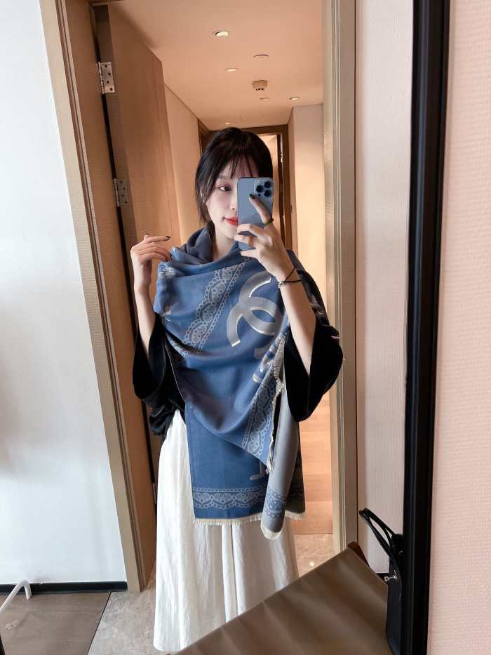Streetwear Scarf CHANEL 325863 size：180/65cm